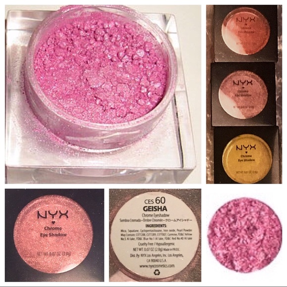 🎉HP🎉 NEW! NYX Chrome Eye Shadow Sunset Trio - Picture 2 of 5